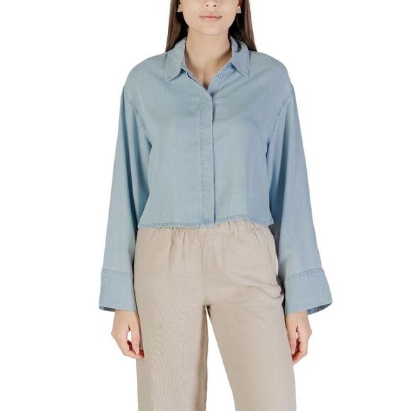 Only Women Light Blue Shirts - Picture 1 of 5